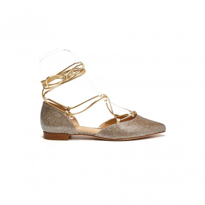 Gilligan ballerine dorée Stuart Weitzman