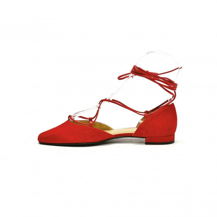 Gilligan Ballerines rouge Stuart Weitzman