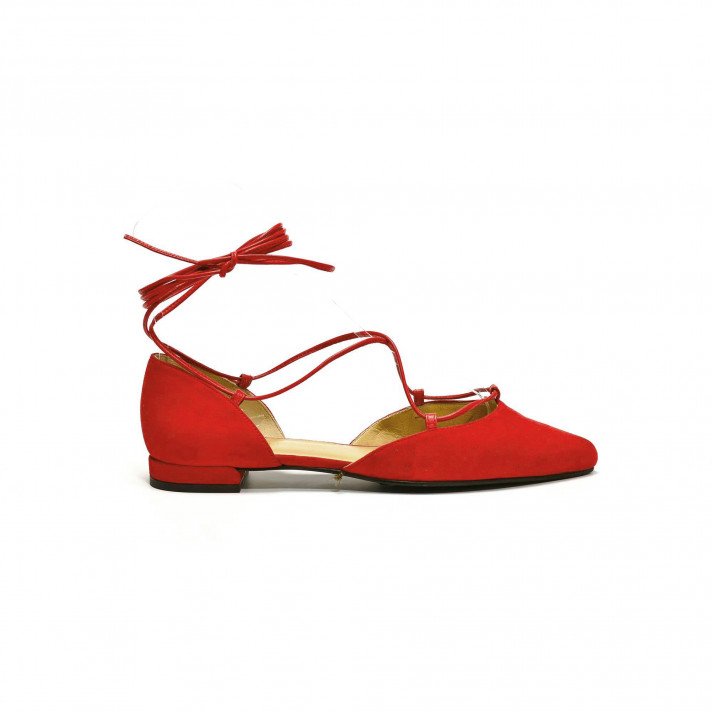 Gilligan Ballerines rouge Stuart Weitzman