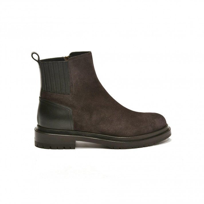 75950 Boots plates gris Sergio Rossi