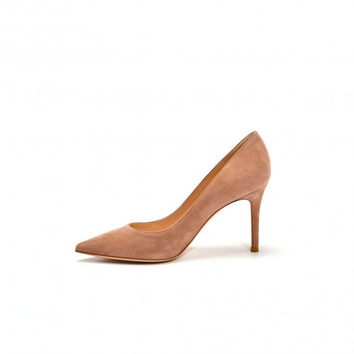 Escarpin 24580 Veau velours nude
