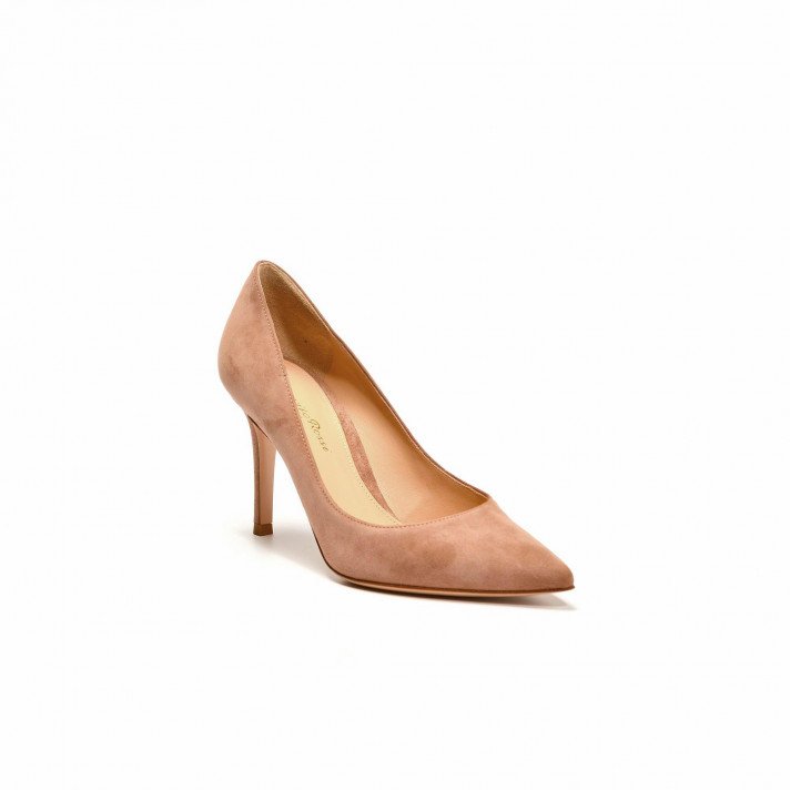 Escarpin 24580 Veau velours nude