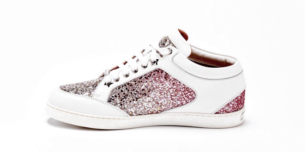 Miami Basket glitter rose Jimmy Choo