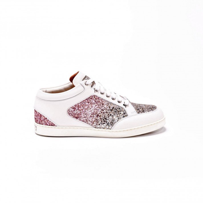 Miami Basket glitter rose Jimmy Choo