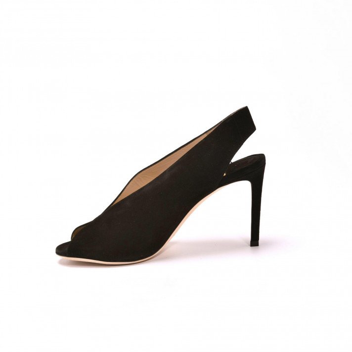 Sandales Shar Noir Veau velours Jimmy Choo