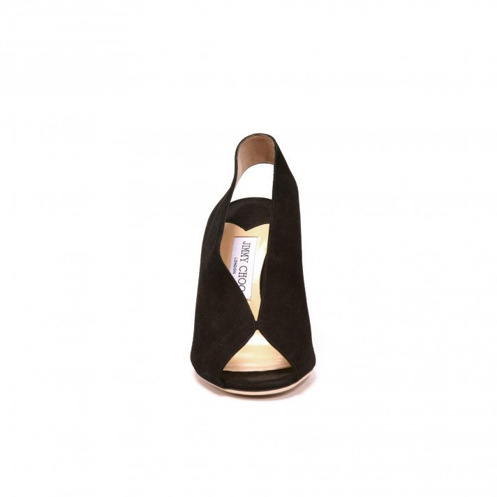 Sandales Shar Noir Veau velours Jimmy Choo