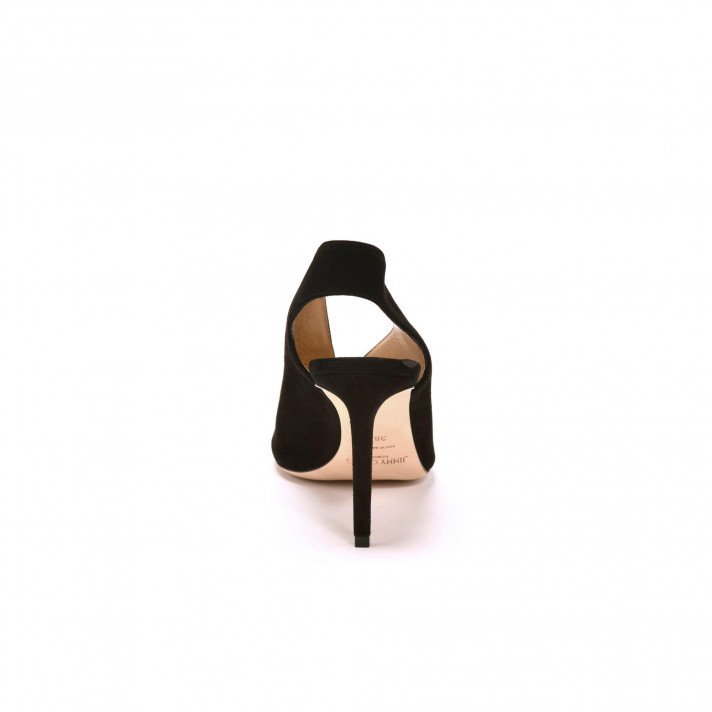 Sandales Shar Noir Veau velours Jimmy Choo