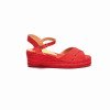 Blaudell sandales Cordes rouge Castañer