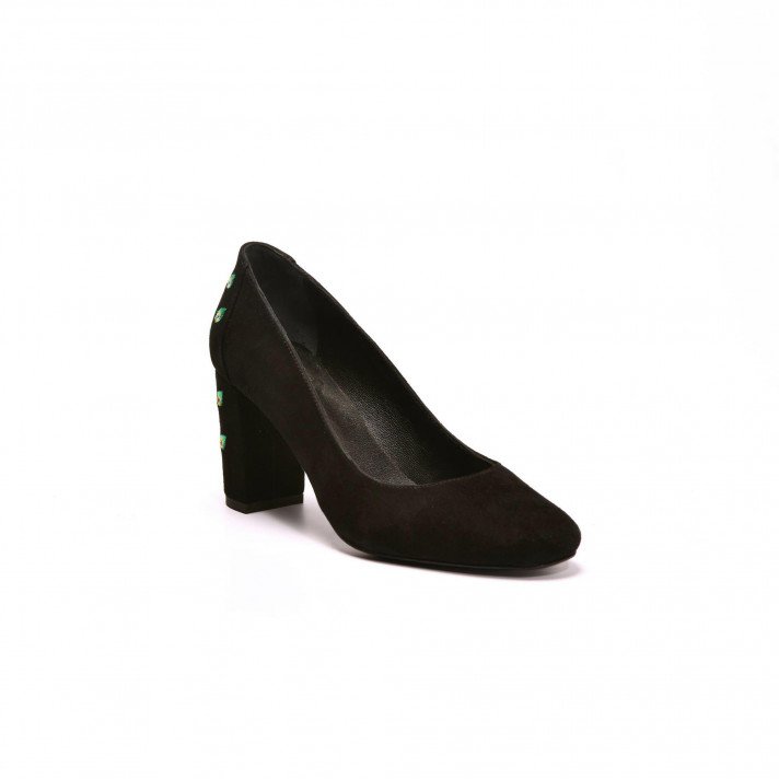 Escarpin #17 Paon Noir Narae