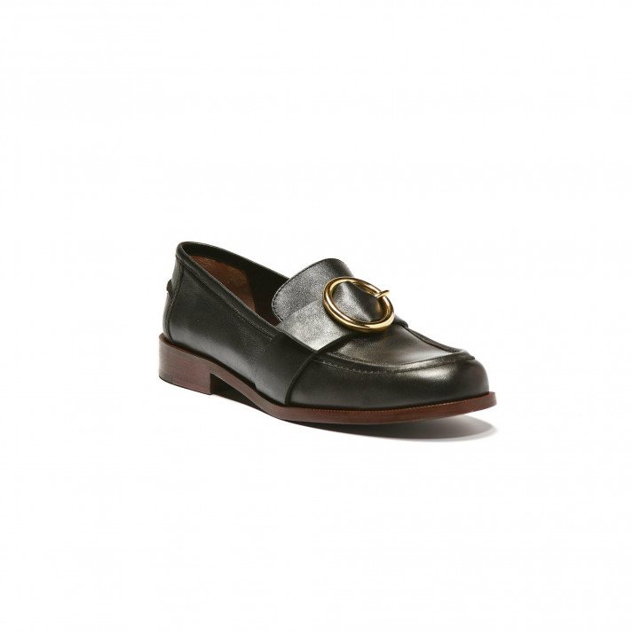 Full mocassins noir Avril Gau