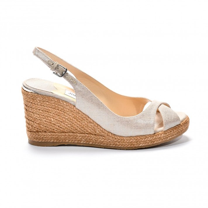 Amely 80 lin naturel Silver Jimmy Choo