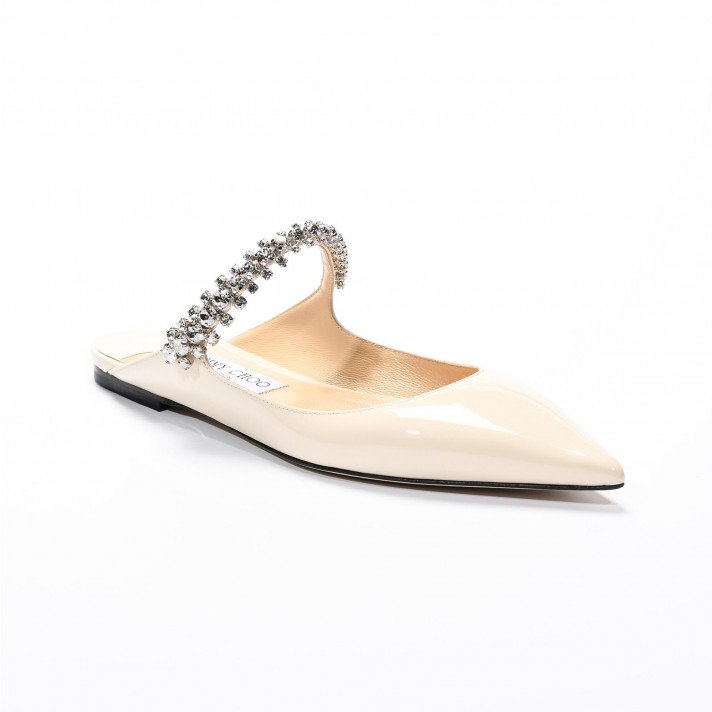 Bing flat linen Jimmy Choo