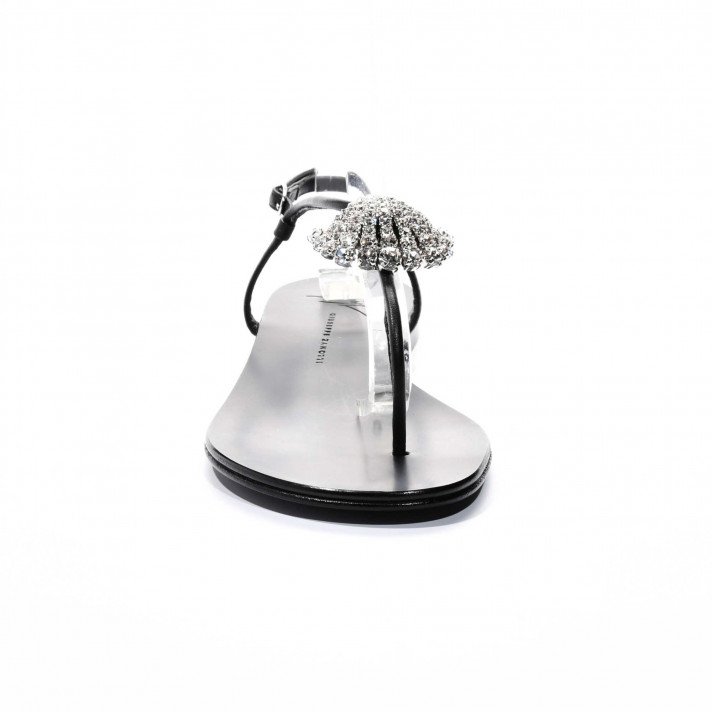 E900127 Sandales noir bijour Giuseppe Zanotti