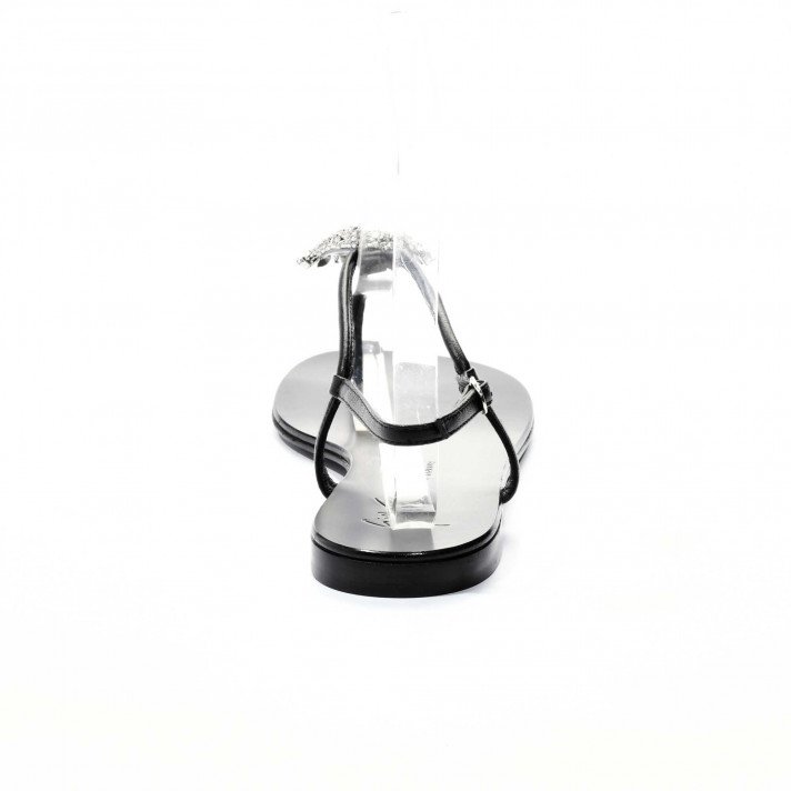 E900127 Sandales noir bijour Giuseppe Zanotti