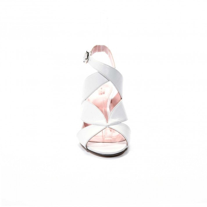Brume sandale blanche Violet Tomas