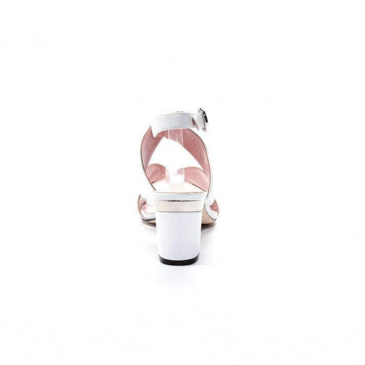Brume sandale blanche Violet Tomas