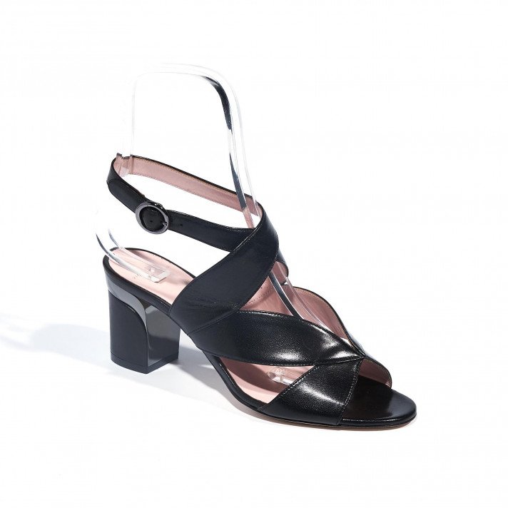 Brume sandale noire Violet Tomas