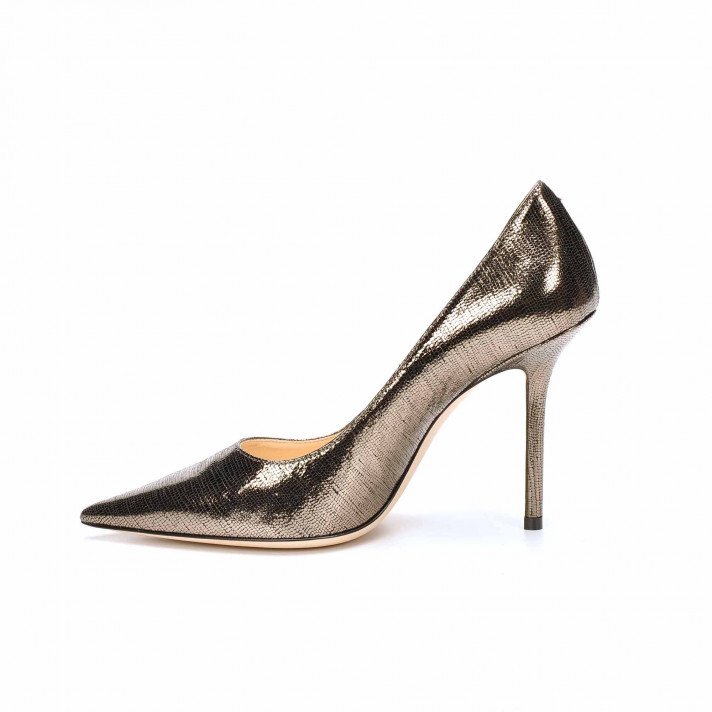 LOVE 100 imprimé lezard ANTHRACITE JIMMY CHOO