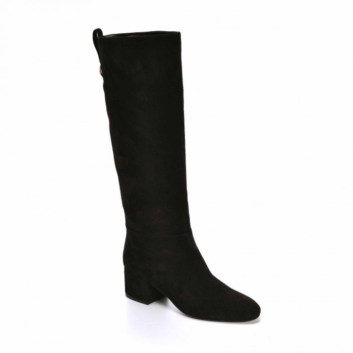 A85940 BOTTES SUEDE NOIRE SERGIO ROSSI