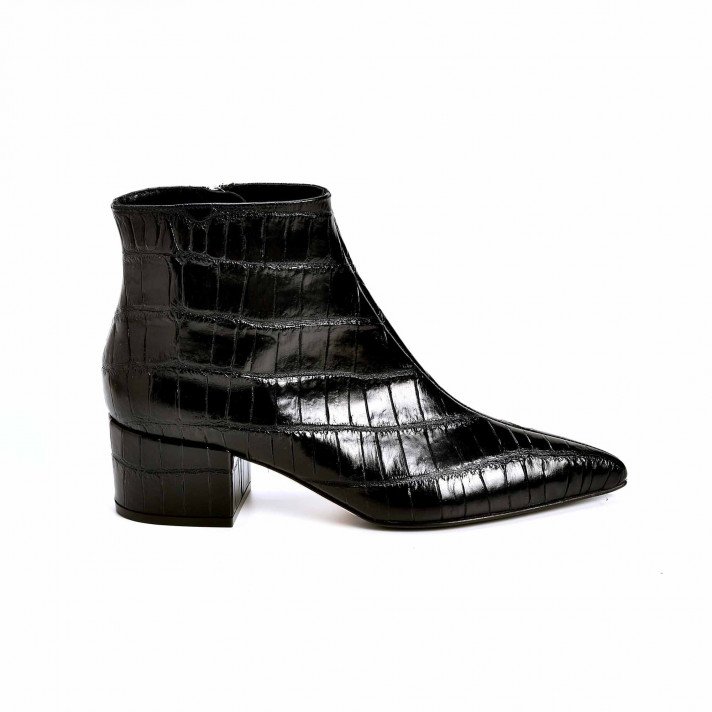 A85430 BOOTS PLATES NOIRES SERGIOROSSI