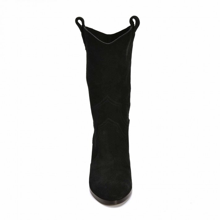 VIC MI-BOTTES NOIRES VIOLET TOMAS