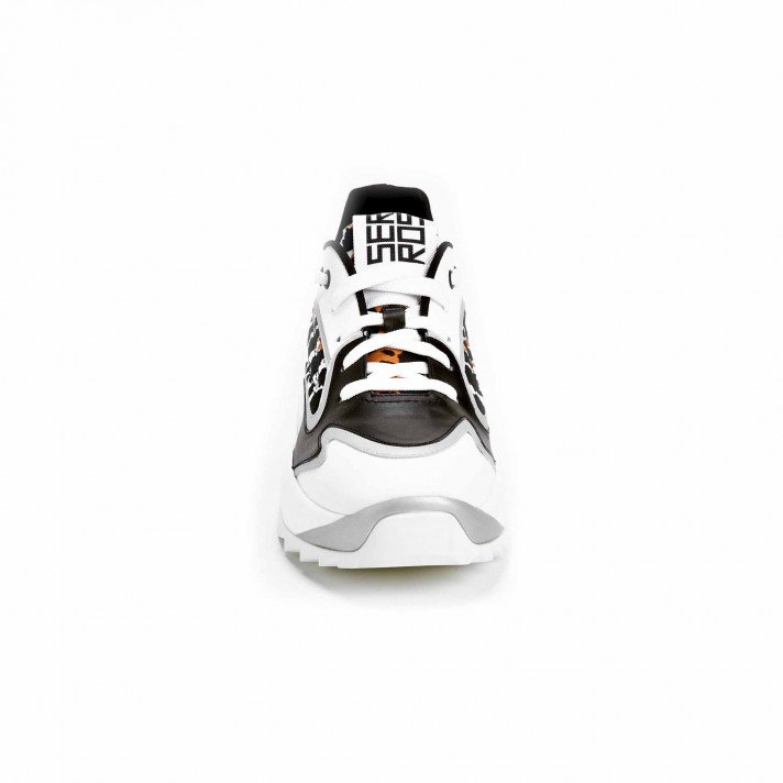 A86730 BASKETS BLANC/LEOPARD SERGIO ROSSI