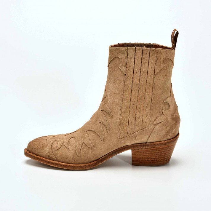 SR3645S BOOTS FLAMMES BEIGE SARTORE