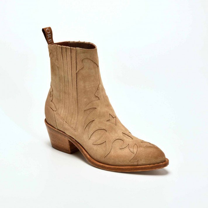 SR3645S BOOTS FLAMMES BEIGE SARTORE