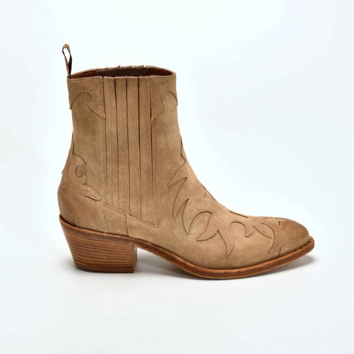 SR3645S BOOTS FLAMMES BEIGE SARTORE