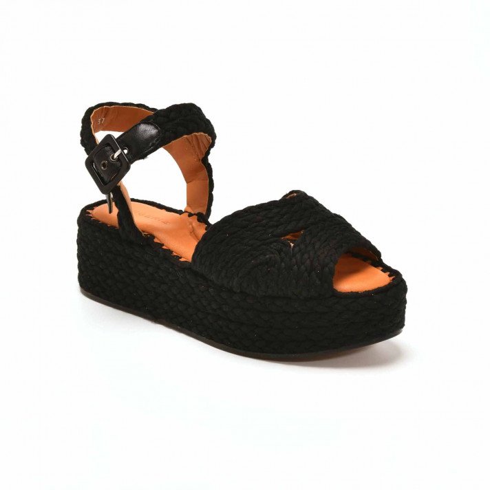 ALDA3 SANDALES NOIRES CLERGERIE