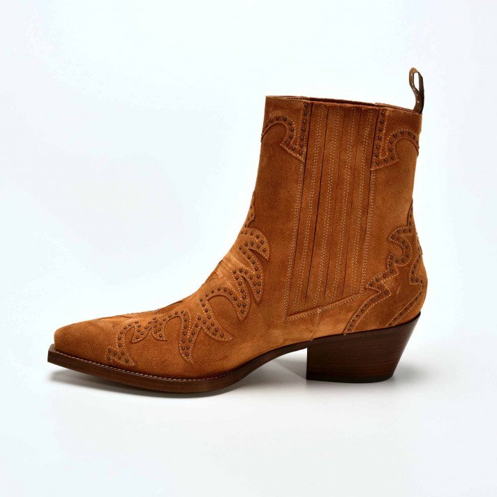 SR3604 BOOTS CAMEL CLOUTEES SARTORE