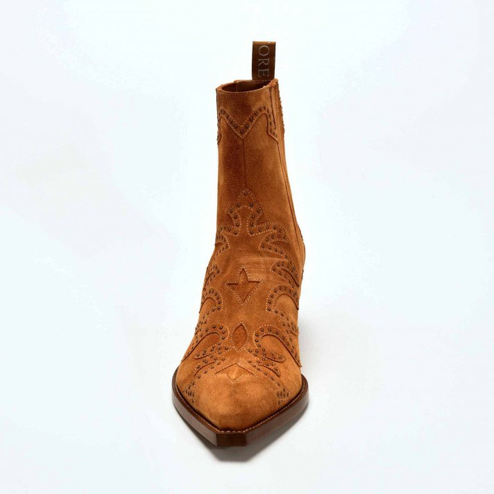 SR3604 BOOTS CAMEL CLOUTEES SARTORE