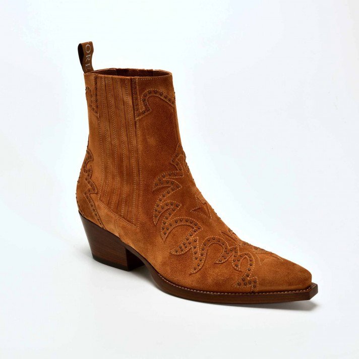 SR3604 BOOTS CAMEL CLOUTEES SARTORE