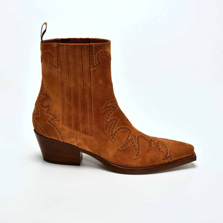 SR3604 BOOTS CAMEL CLOUTEES SARTORE