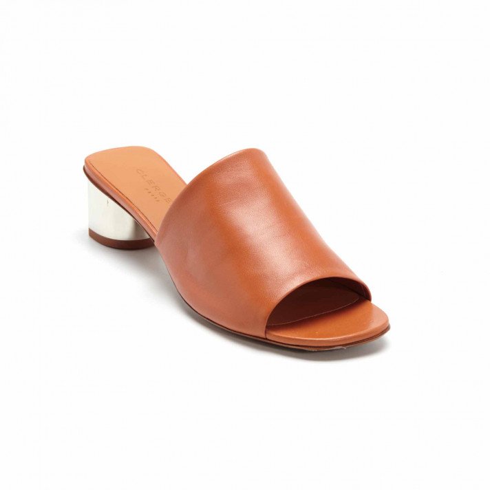 LEA MULE COGNAC CLERGERIE