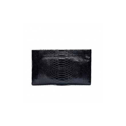 POCHETTE PYTHON LOU NOIR CV