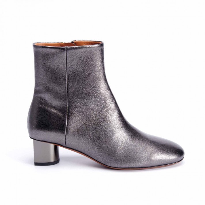 PAIGE BOOTS GRISES METAL ARGENTEES CLERGERIE