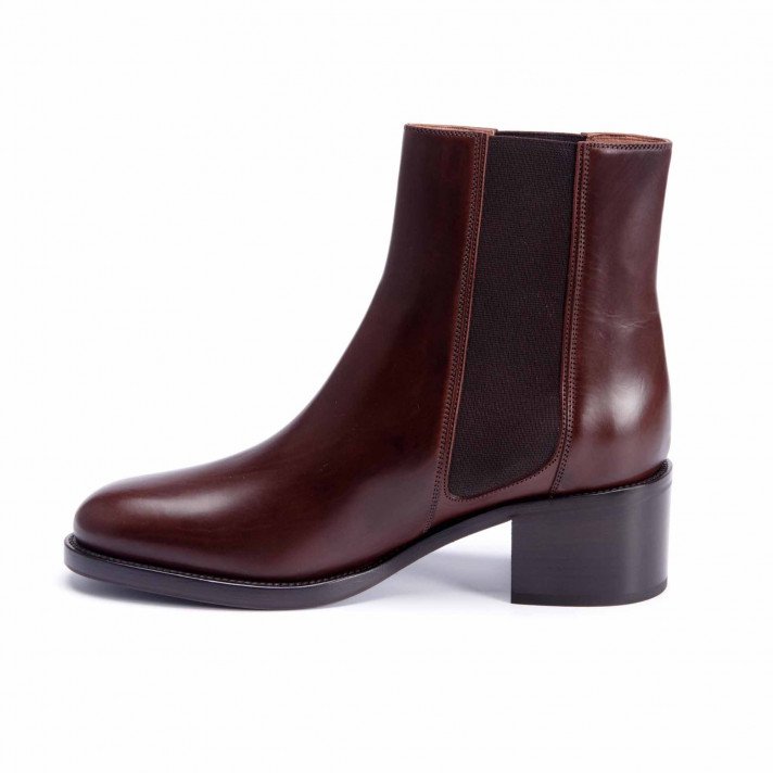 MSR 3840 BOOTS ELASTIQUE MARRON FONCE SARTORE