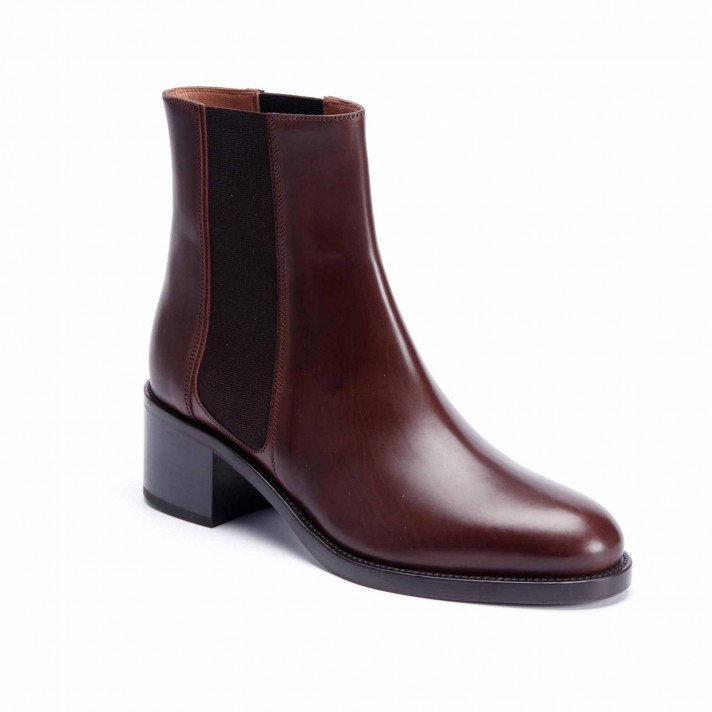 MSR 3840 BOOTS ELASTIQUE MARRON FONCE SARTORE