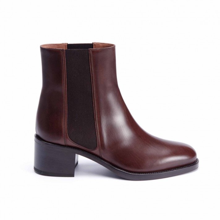 MSR 3840 BOOTS ELASTIQUE MARRON FONCE SARTORE