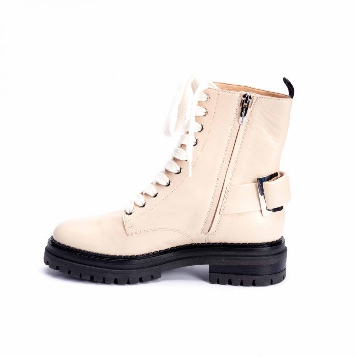 A88890 RANGERS LACETS ECRU SERGIO ROSSI