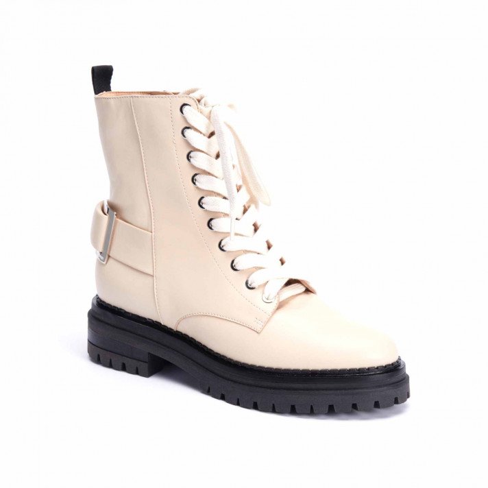 A88890 RANGERS LACETS ECRU SERGIO ROSSI