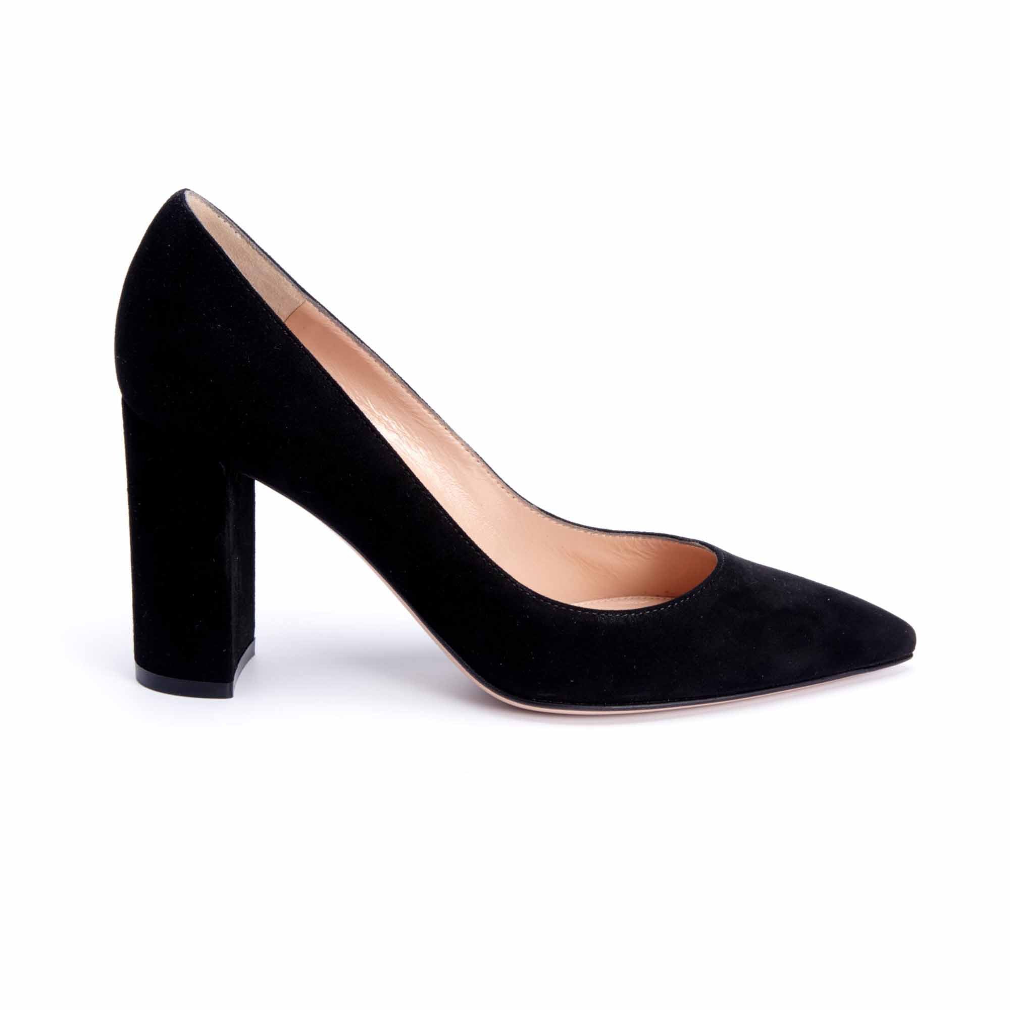 Escarpin a shop talon carre