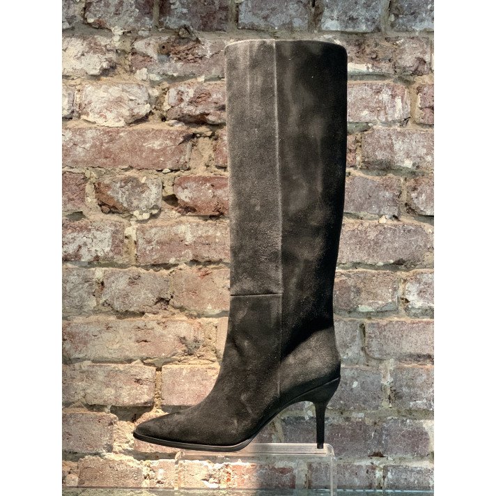 JAMIE 7 TUBE BOTTE VELOURS NOIR FREELANCE