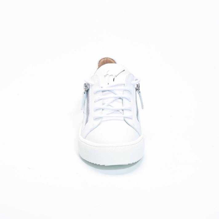 BIREL BLANC/NOIR  ZIP ARGENT GIUSEPPE ZANOTTI