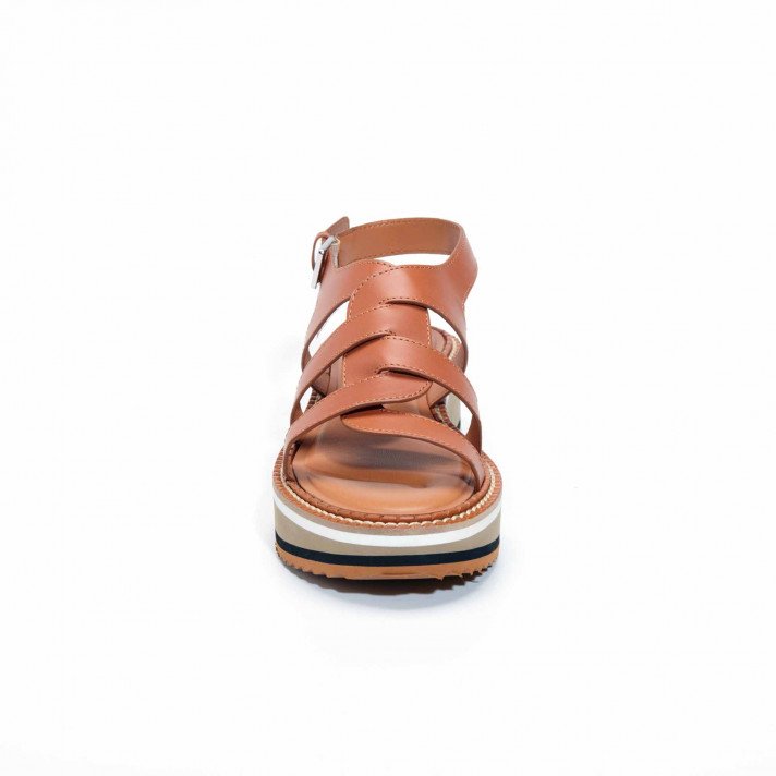 FILOE  SANDALES TABAC CLERGERIE