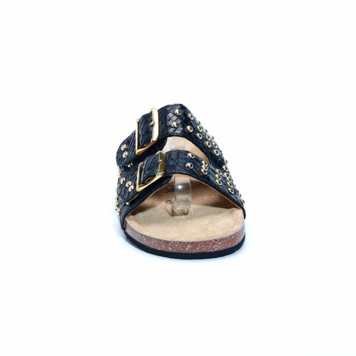 ODETTE NOIRES PYTHON CLOUS DORES CLARIS VIROT