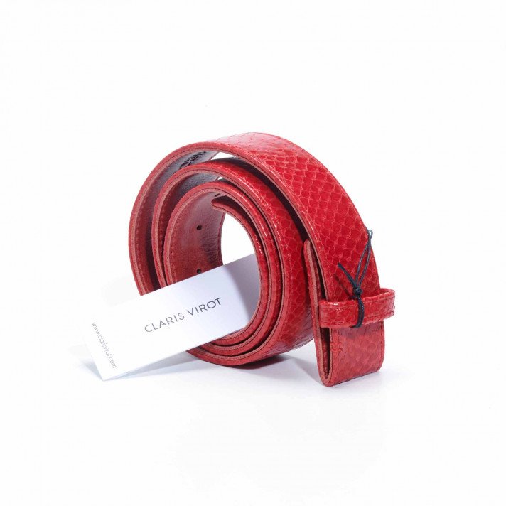 CEINTURE PYTHON ROUGE T3 CLARIS VIROT