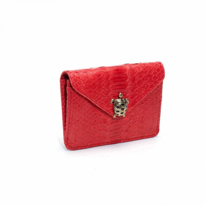 PORTE CARTE ALEX ROUGE TORTUE CLARIS VIROT