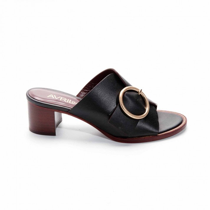 PANDY MULES TALON NOIR AVRILGAU